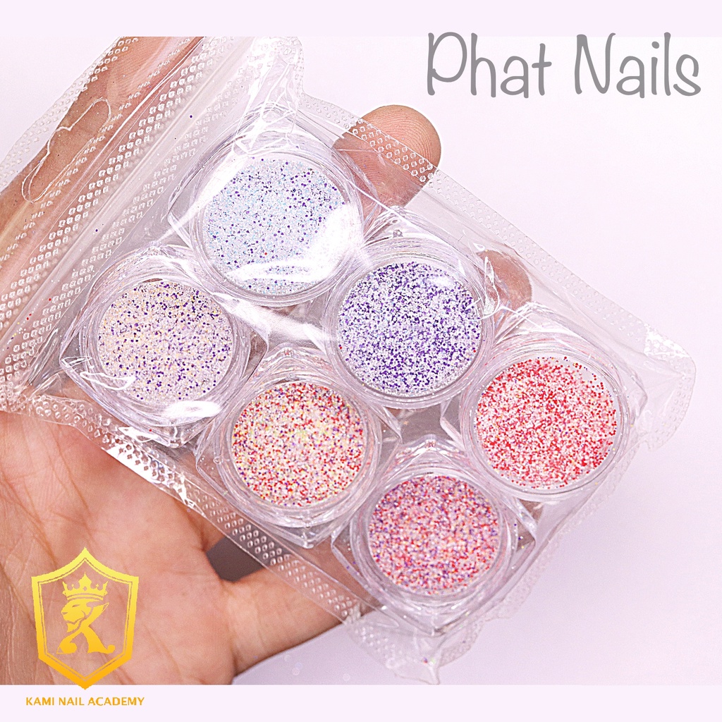 Set nhũ cát dạ 6 màu