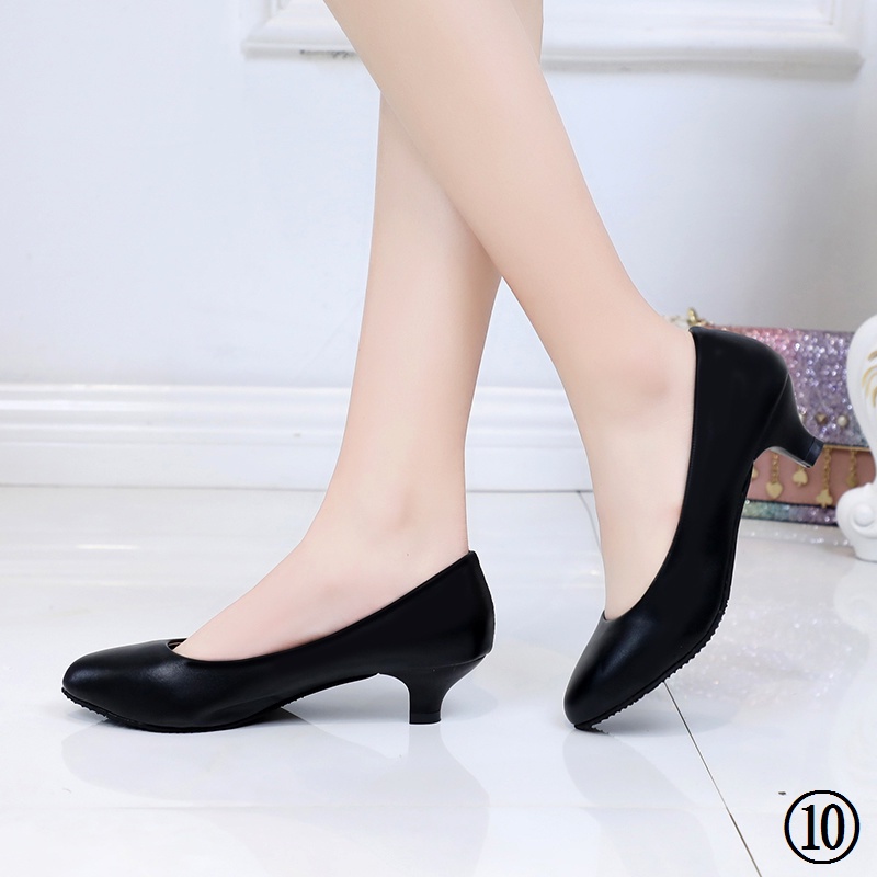 Giày Cao Gót Da Mềm Không Đau Thời Trang Công Sở Thanh Lịch Cho Nữ