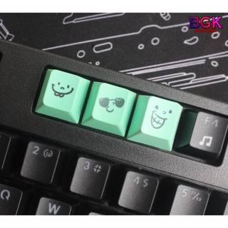 Keycap lẻ mặt cười trong bộ pbt chark cherry nút phím cơ