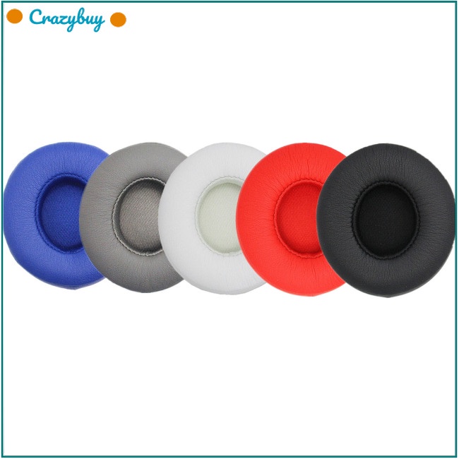 Cr Set 2 Đệm Xốp Bọc Đầu Tai Nghe Có Dây Cho Monster Beats Solo 2.0