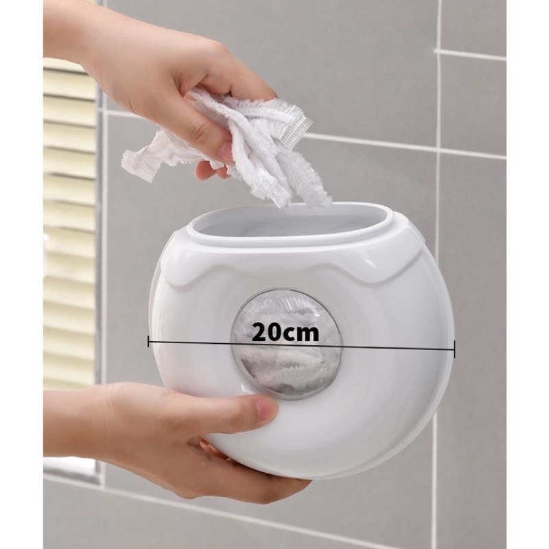 Hộp đựng túi nilon, giấy ăn đa năng tròn gắn tường thông minh Giá Rẻ