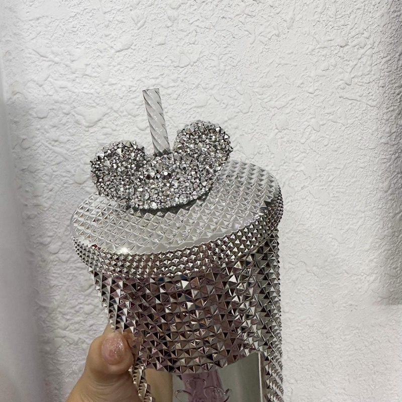 Topper đính đá ly starbuck x disney