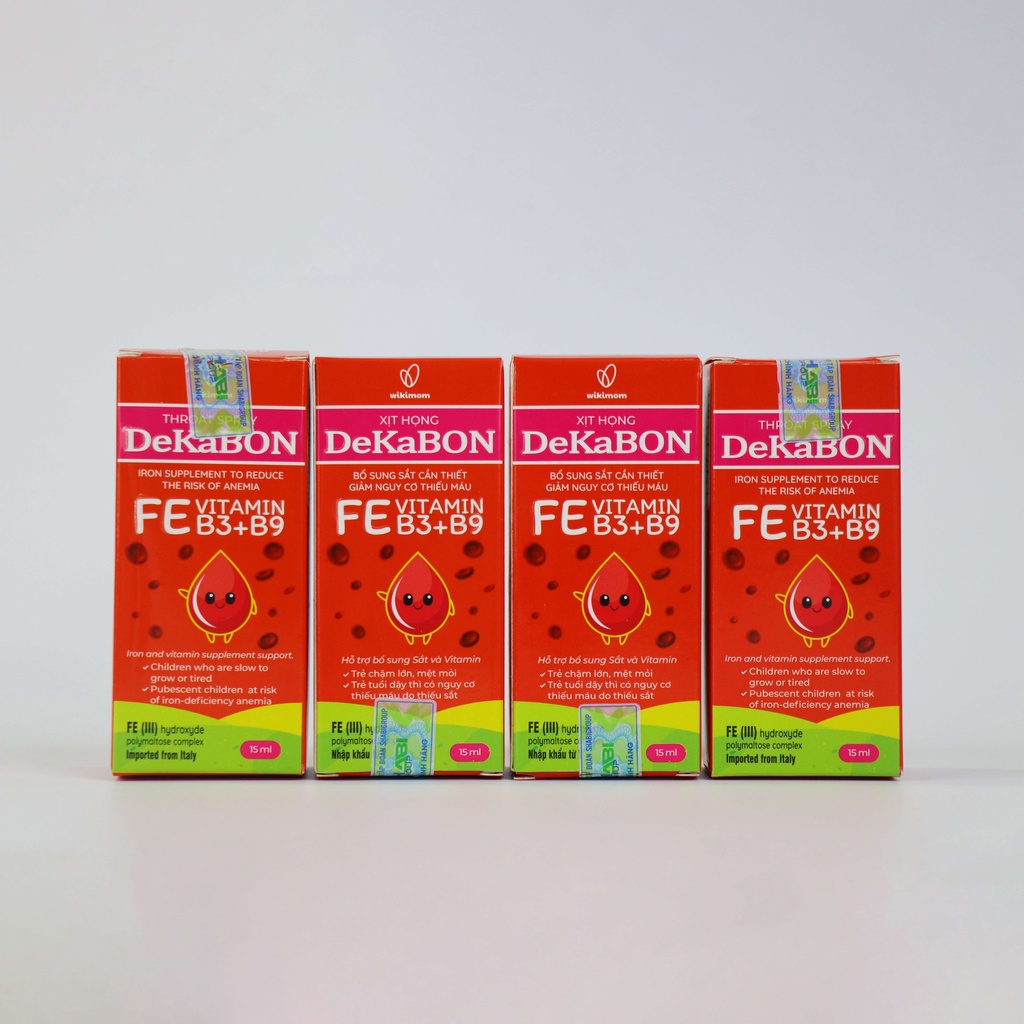 Dekabon fe vitamin b3 b9 15ml mini pum phân phối chính hãng - ảnh sản phẩm 6