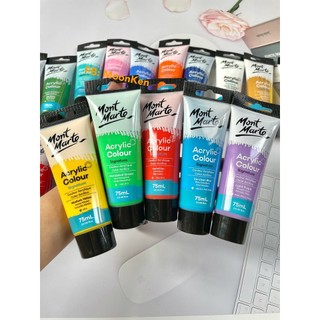 Màu Acrylic Mont Marte - Tuýp lẻ Màu Tùy Chọn- 75ml