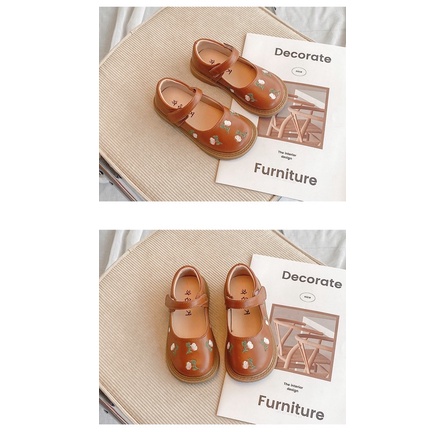 Giày Búp Bê Hoa Thêu Sz 21-36