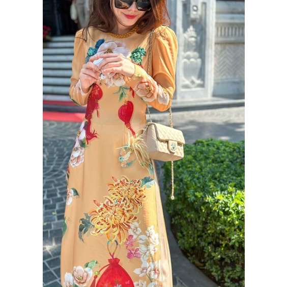 Áo Dài Du Xuân Mới Vừa Xuất Xưởng Hót  Áo Dài Chuẩn Phom Cam kết Chất Lượng