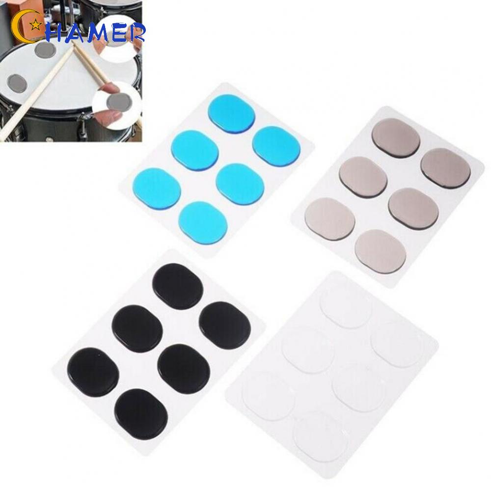 6 X/Set Snare Drum Mute Pad Drum Damper Gel Pads Snare Tom Drum Muffler Mute