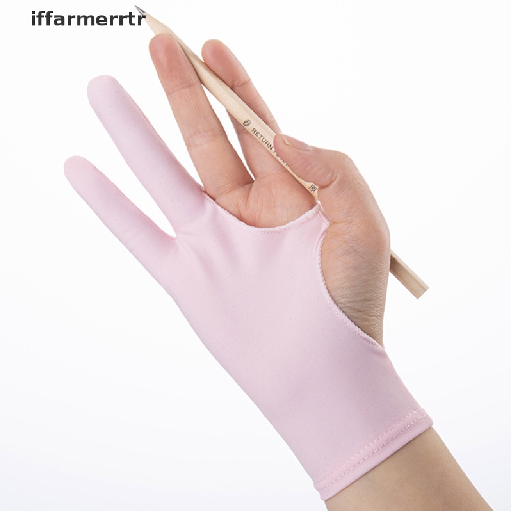 1 Găng Tay 2 Ngón Màu Đen Chống Rách Dùng Vẽ Tay