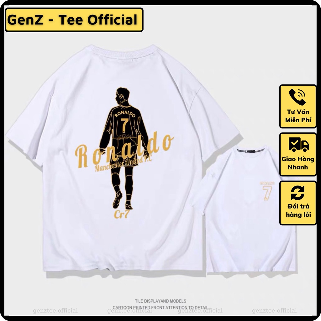 Áo thun CR7 Ronaldo Manchester United F.C., phong cách trẻ trung năng động form rộng nam nữ đủ size