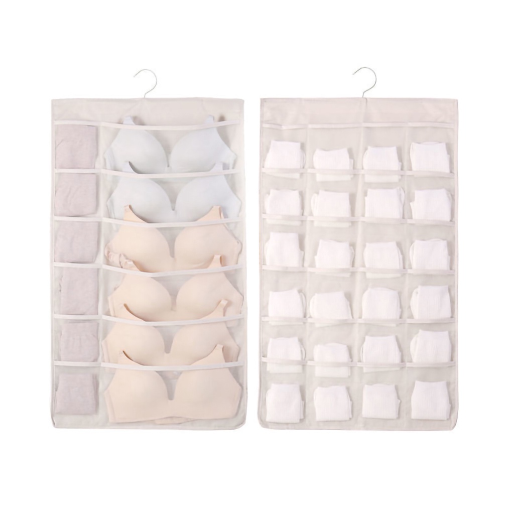 Túi Treo Đựng Đồ Lót Bằng Vải Oxford Hai Mặt Thoáng Khí Sức Chứa Lớn