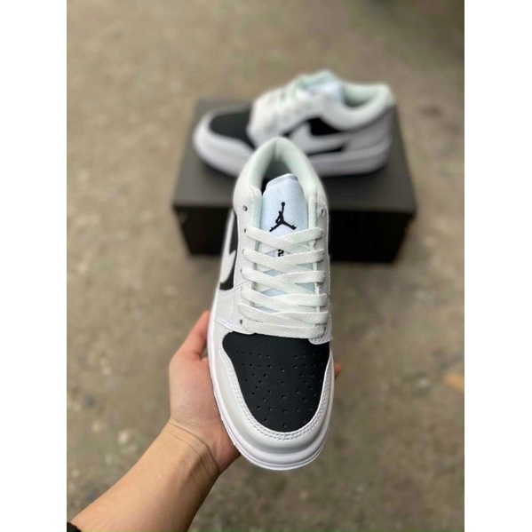 Giày JD1 trắng mũi đen cao cấp