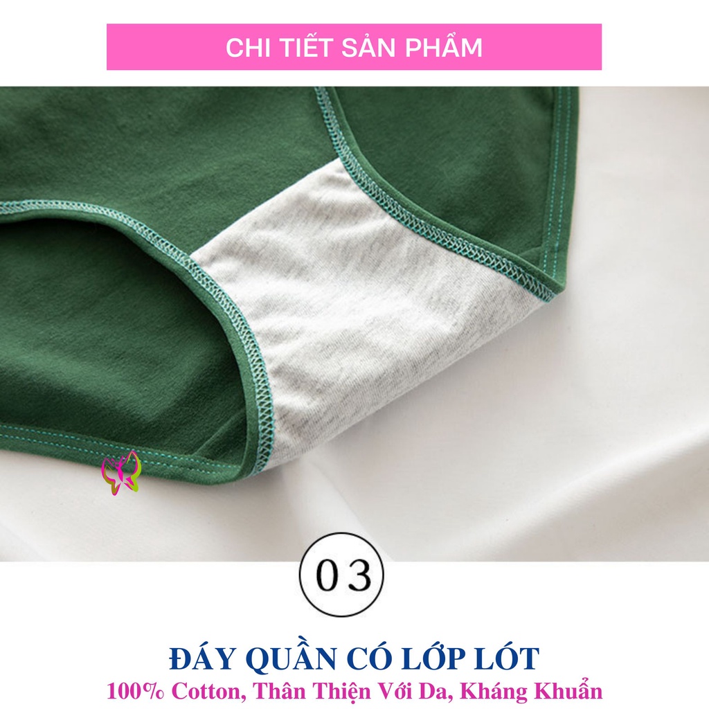 Quần lót nữ cotton có size XL, siêu thoáng, trẻ trung, thoải mái (MS 03117) Anna Shop