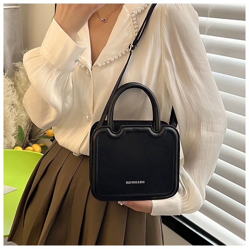 MISCHA Túi Đeo Chéo Da PU Màu Trơn Phong Cách Âu Mỹ Thời Trang Cho Nữ