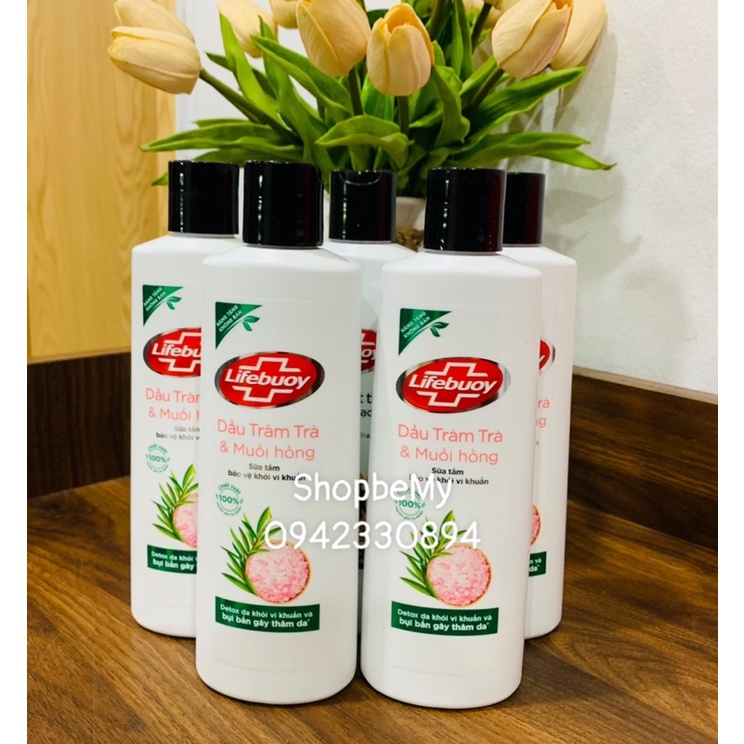 Sữa tắm Lifebuoy Dầu Tràm trà và Muối Hồng 200gram