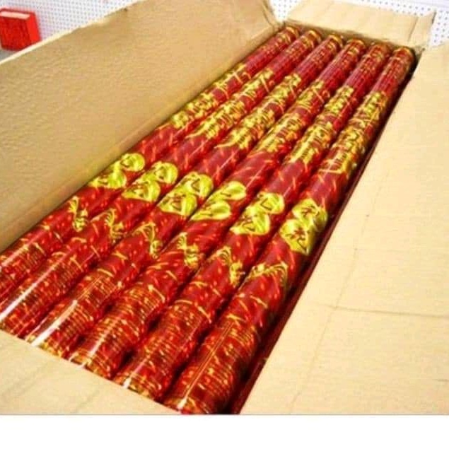 Pháo giấy kim tuyến cây dài 80cm dùng trong lễ hội đám cưới