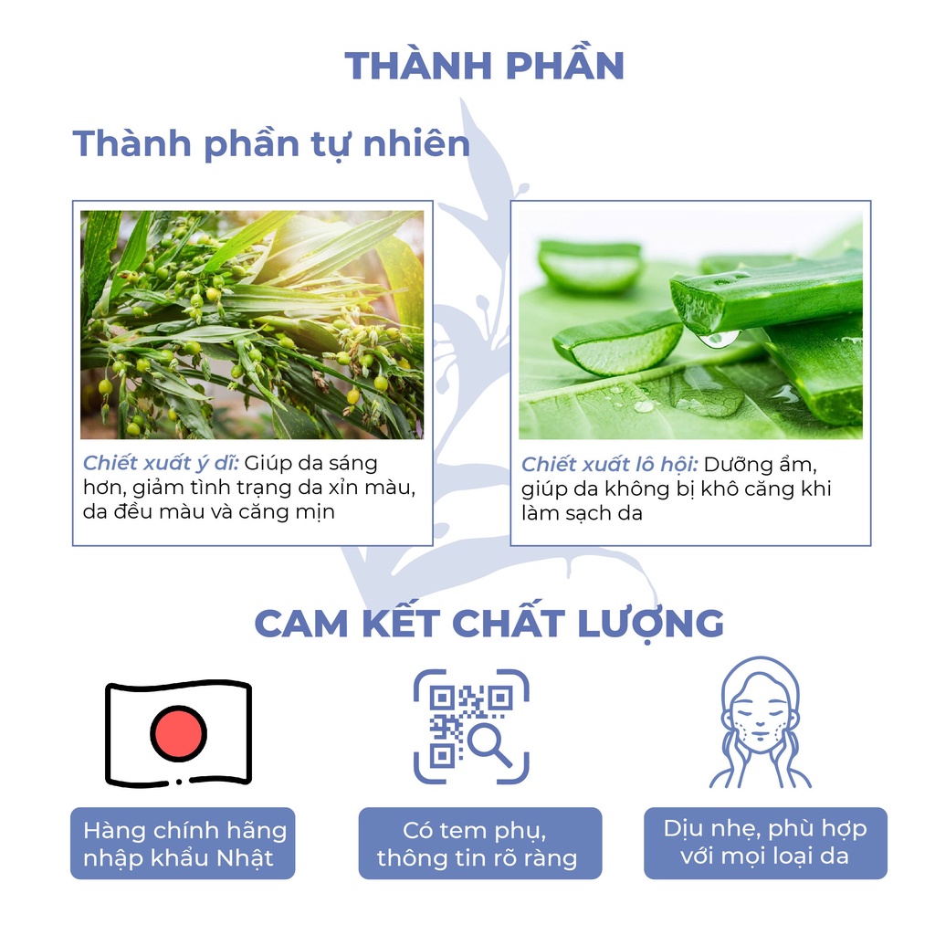 Sữa rửa mặt Hatomugi The Medicated Facial Foam 130g ngừa mụn, dưỡng ẩm và làm sáng da