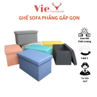 Ghế Sofa Phẳng Kiêm Hộp Vải Đựng Đồ Tiện Lợi Nhiều Màu Sắc Đẹp