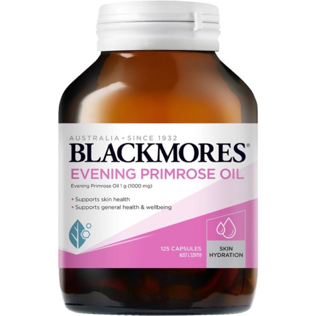 Combo 3 Hộp Tinh dầu hoa anh thảo Blackmores Evening Primrose Oil Blackmores 125 viên giúp cải thiện nội tiết tố