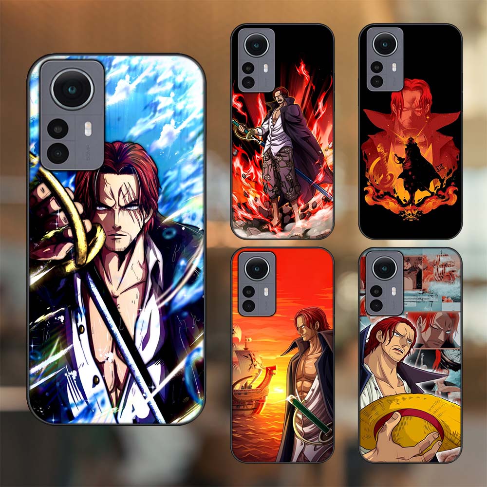 Ốp lưng Xiaomi 12 Pro 5G viền đen in hình Shanks One Piece Đảo Hải Tặc