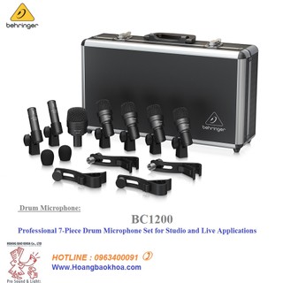 BC1200 Microphone trống Behringer - Micro Full Set 7 cái Chính Hàng Behringer