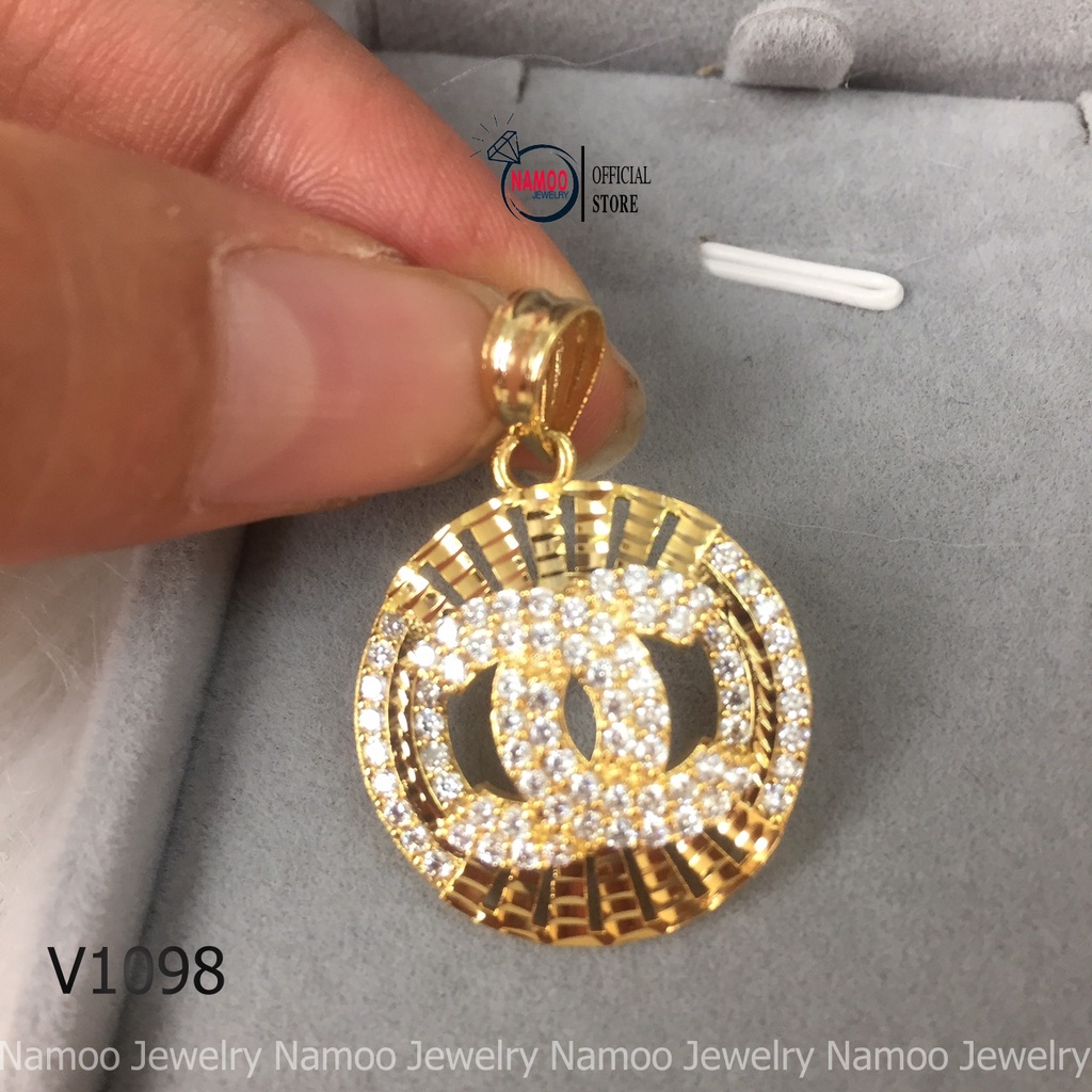 Mặt Dây Chuyền Khảm Đá Thương Hiệu Thời Trang Cực Đẹp V1098 Namoo Jewelry