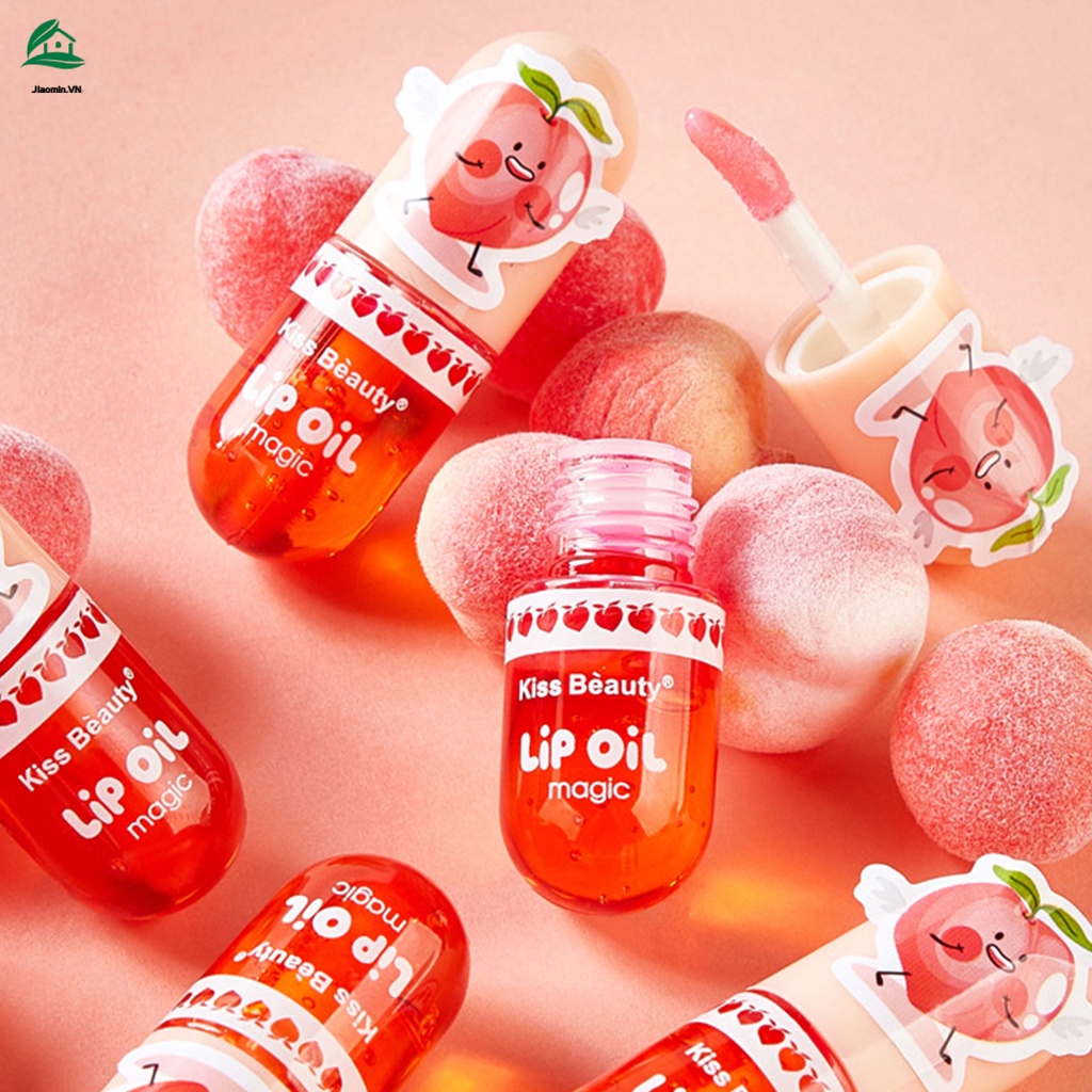 Son Bóng Dưỡng Ẩm Lâu Trôi Chống Thấm Nước Không Dính Màu Đào Tự Nhiên