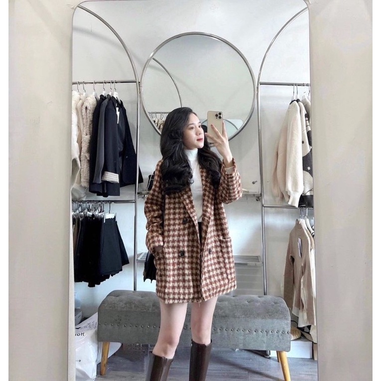 ÁO DẠ KẺ BLAZER SIÊU HOT 2023