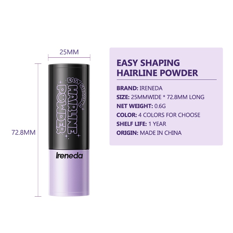 Ireneda Phấn Làm Dày Tóc Sắc Tố Cao Chống Thấm Nước Và Mồ Hôi Lâu Trôi