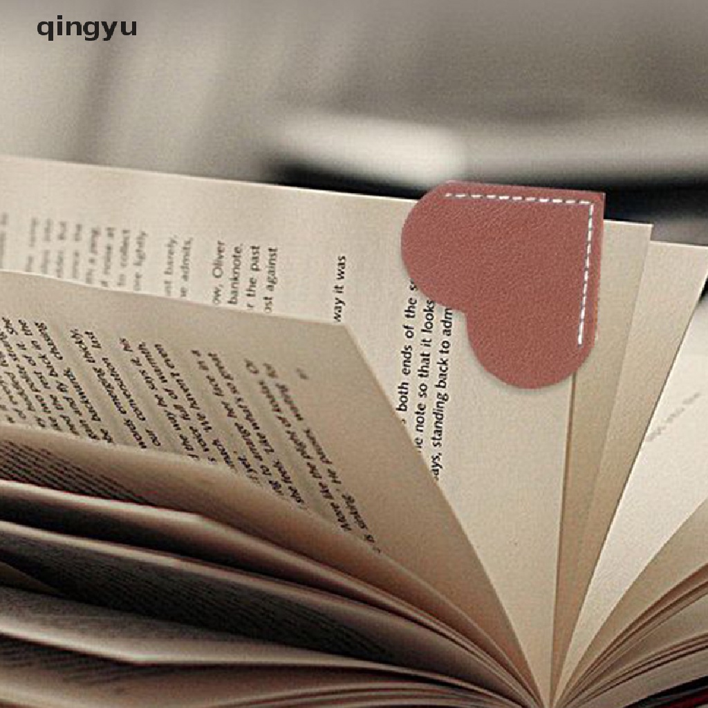 Qingyu 1 Miếng Đánh Dấu Trang Sách Bằng Da Thật Cầm Tay Phong Cách Vintage Dùng Làm Quà Tặng Giáo Viên