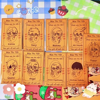 Card Chainsaw Man / Thẻ bài Chainsaw Man/Bùa bóc Pack Nhân Phẩm anime Chainsaw Man/Aki/Power/Denji/Kishibe/Quanxi/Makima