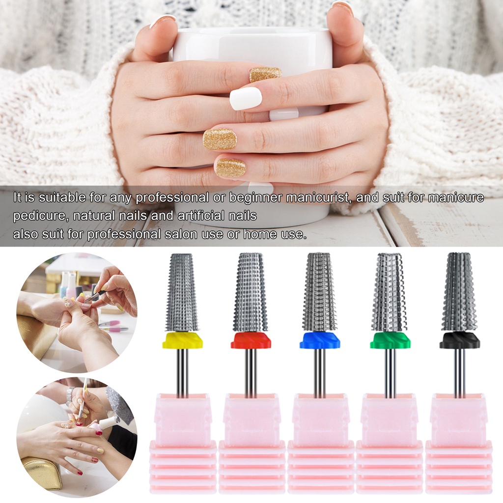 Mũi Khoan Móng Tay MT-Nail Bằng Thép Vonfram Độ Bền Cao Loại Bỏ Da Chết