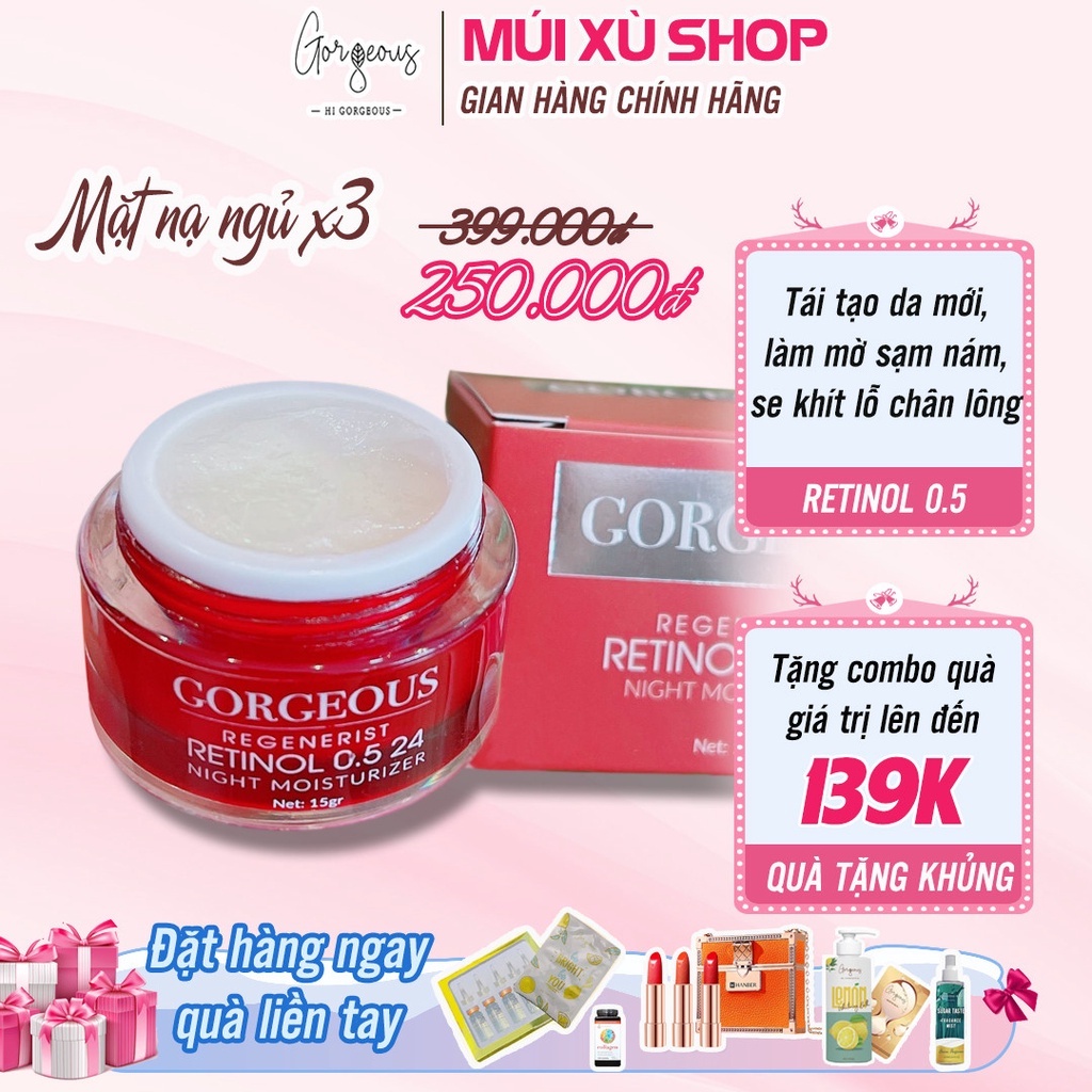 Mặt Nạ ngủ X3 Múi Xù chính hãng Gorgeous