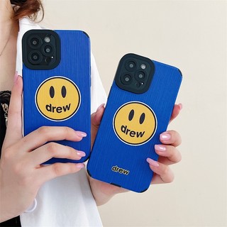 [Uni] Ốp lưng Iphone da họa tiết D R E W Blue bảo vệ cam 7plus/8plus/x/xr/xs/11/12/13/14/pro/max/promax