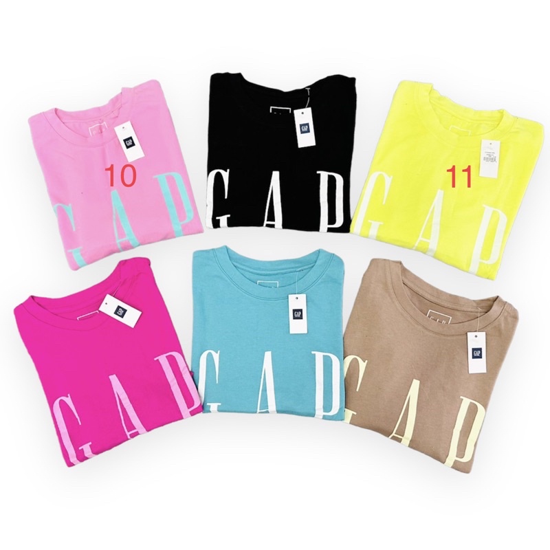 ÁO THUN NỮ GAP CROPTOP LỬNG IN CHỮ