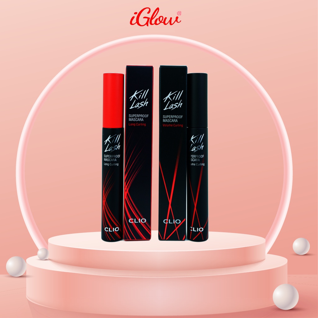 Chuốt mi CLIO Kill Lash Superproof Mascara 7g làm cong mi chống trôi