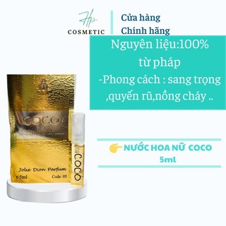 Nước hoa nữ Coco Jolie Dion chính hãng thơm lâu,hương cam-Singapore EDP 5ml