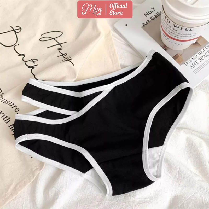 Quần lót cotton thấm hút mồ hôi, dáng thể thao cá tính, quần lót nữ Q 132 MYN_UNDERWEAR