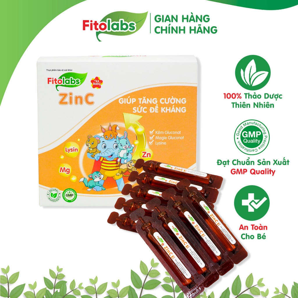 Thực Phẩm Bổ Sung Kẽm Fitolabs ZinC Cho Bé Giúp Tăng Sức Đề Kháng