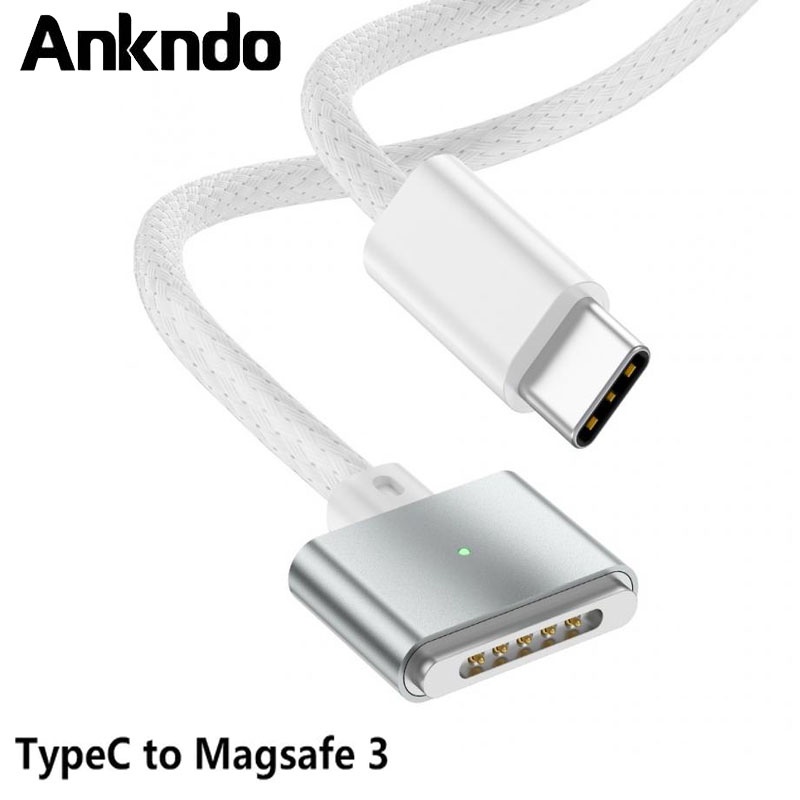 Dây cáp sạc chuyển đổi ANKNDO USB C sang Magsafe 3 thích hợp cho Macbook