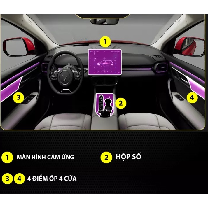 VINFAST VF8 - Film PPF dán chống xước nội thất ô tô