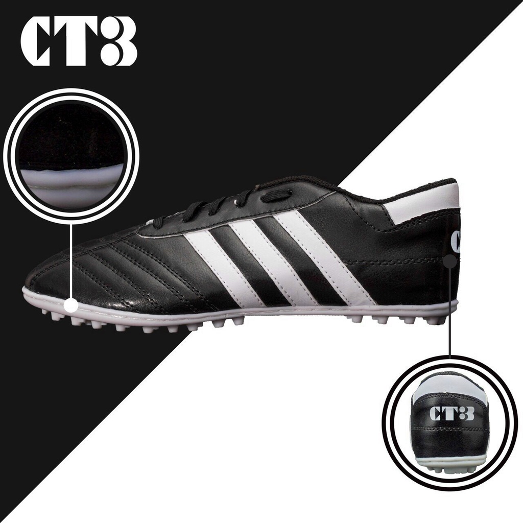 Giày 3 sọc bóng đá_giày 3 sọc đá bóng_giày 3 sọc đá banh CT3_sân mini cỏ nhân tạo