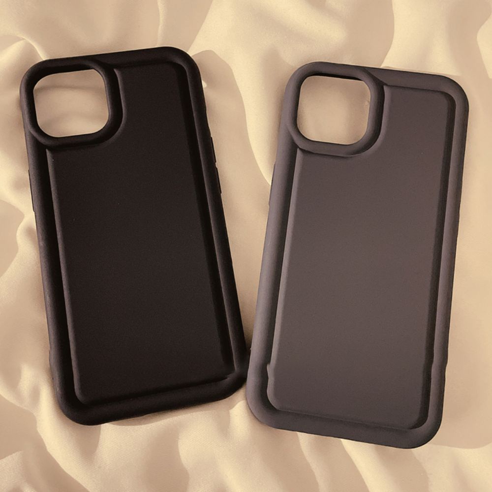 Ốp Điện Thoại Silicon Dẻo Màu Trơn Chống Sốc Sang Trọng Cho IPhone 11 12 13 14 Pro Max 14 Plus
