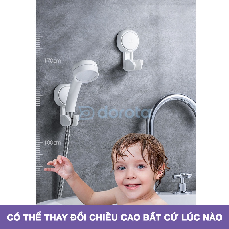 Giá đỡ vòi hoa sen cao cấp DOROTA chống nước độ bền cao dùng cho nhà tắm móc treo vòi xịt nhà vệ sinh chống nước AW619