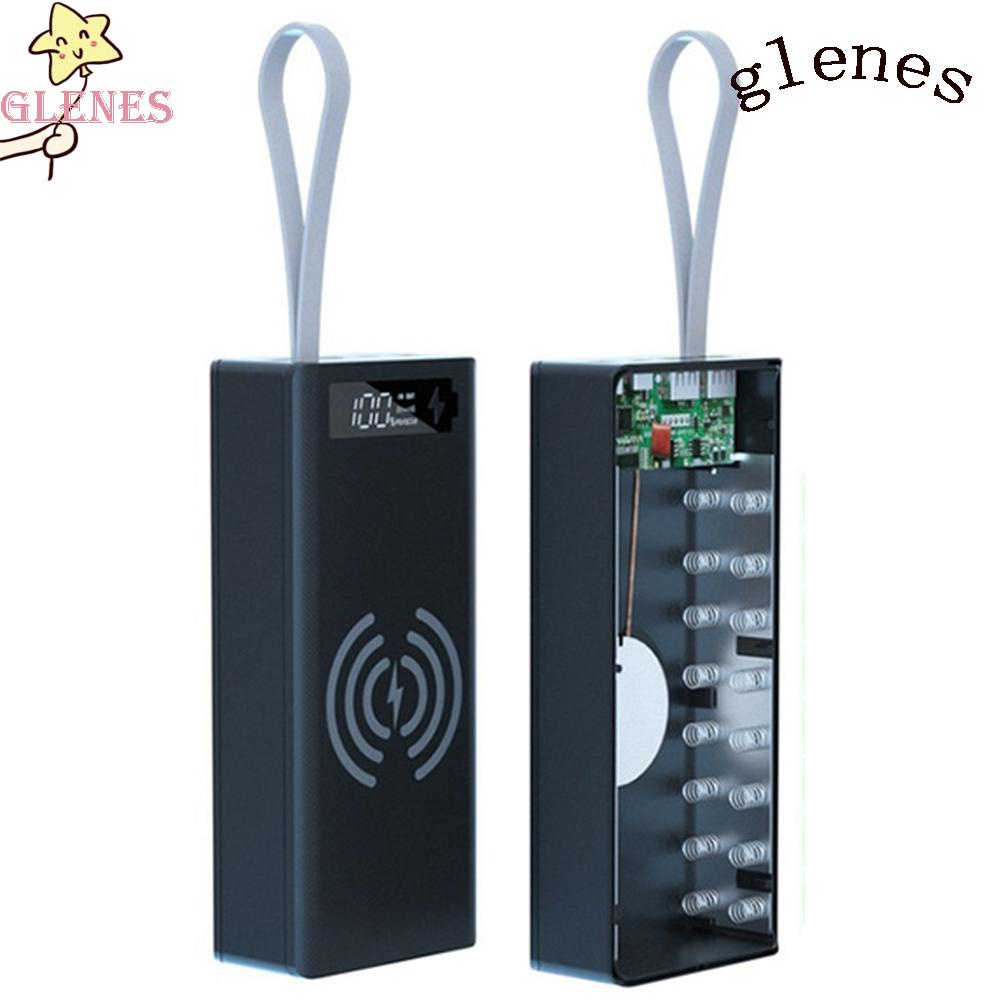 Vỏ Sạc Dự Phòng Không Dây Usb Kép 16x18650 Diy Bền Bỉ Nhiều Màu Sắc