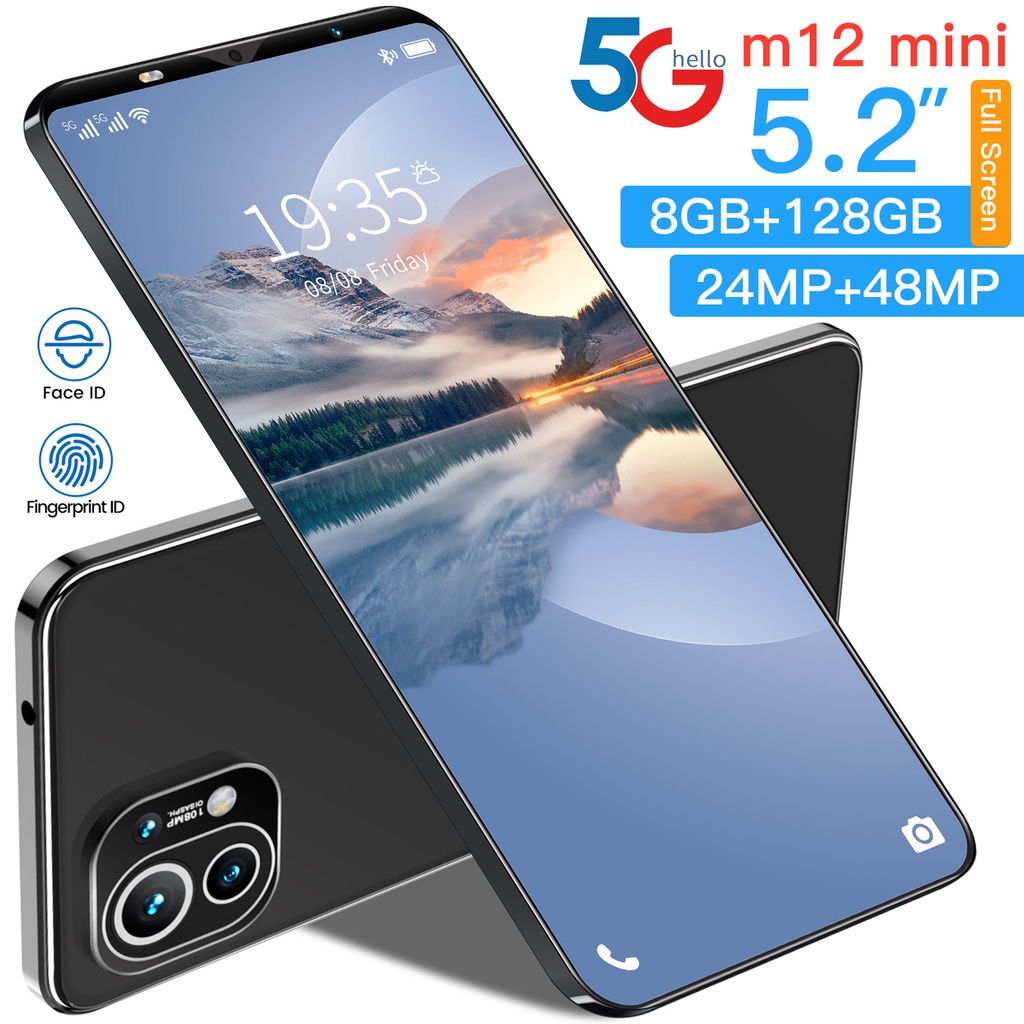 Điện thoại M12 12GB +512GB di động Mới Điện thoại thông minh giá rẻ  Android Phones 5G Máy ảnh HD