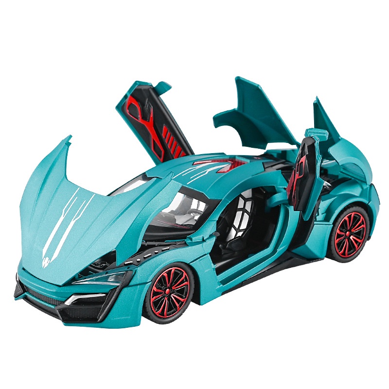 Mô Hình Xe Hơi Thể Thao Lykan Hypersport Phun Sương Bằng Hợp Kim Kẽm Có Đèn Và Âm Thanh 1 / 24 Làm Quà Sinh Nhật Cho Bé 3 Tuổi