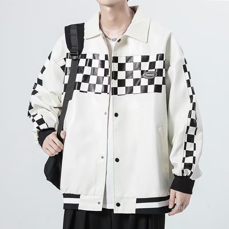 Áo Khoác Bóng Chày Chất Liệu Da Cao Cấp Thời Trang Dành Cho Nam