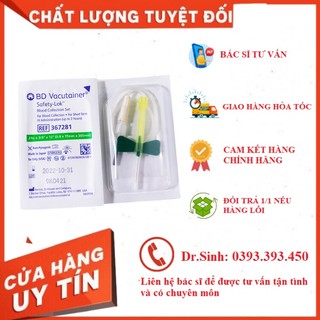 [ CHÍNH HÃNG MỸ ] Kim bướm lấy máu 2 đầu 21G-23G lắp vào ống ACD làm PRP