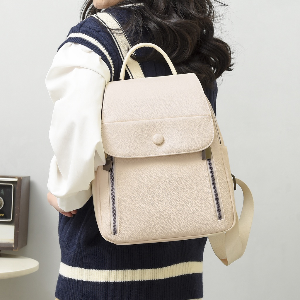 Ba Lô Da Mềm Sức Chứa Lớn Thời Trang Cho Nữ