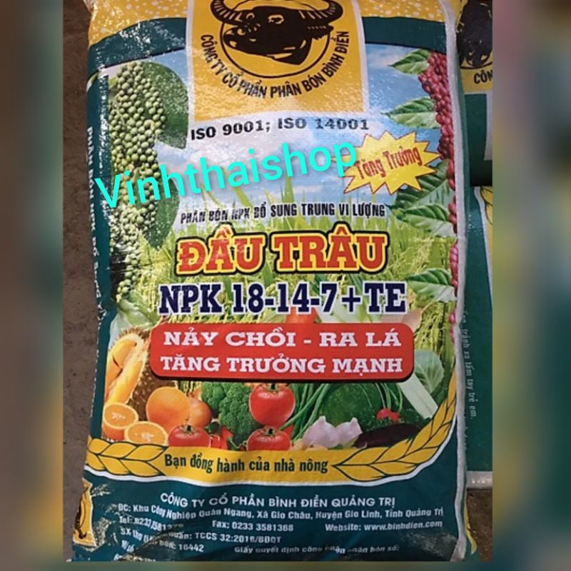 Phân bón gốc NPK Đầu trâu tăng trưởng . Nảy chồi ra lá - Tăng trưởng mạnh